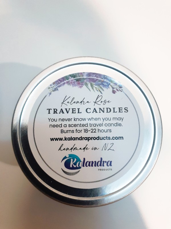 Kalandra Rose Soy Travel Candle